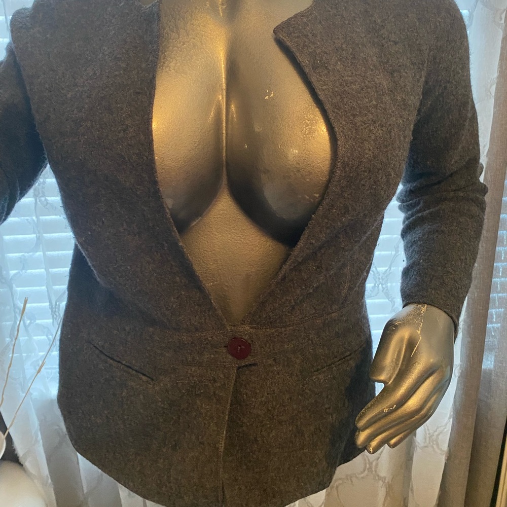 Grey wool blazer / jacket / sweater